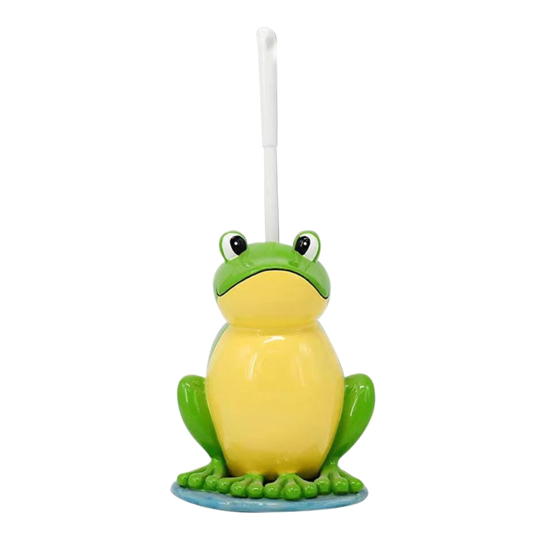 Toilet Brush and Holder Set,Frog Shape Cute Toilet Brush,Resin Toilet Bowl Brush,Standing Toilet Cleaner Brush for Bathroom