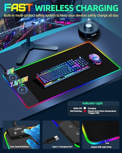 Wireless Charging Mouse Pad