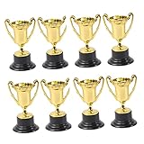 CALLARON 10個子供用 表彰プラスチックカップ 軽量 多機能トロフィー 教室やパーティーの景品に