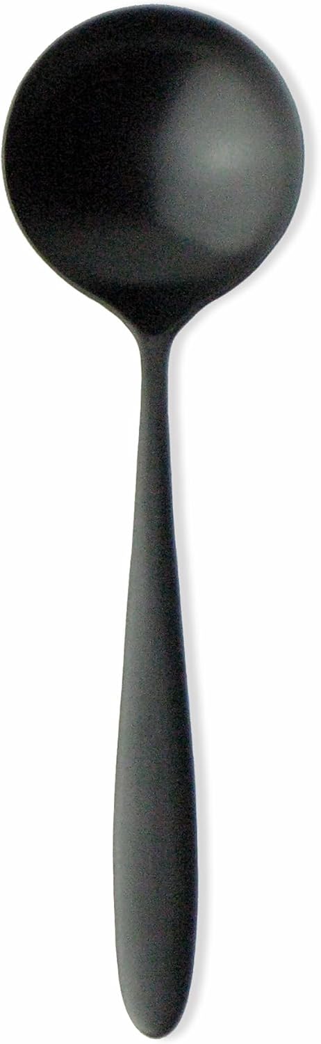 Nagao Tsubamesanjo Sumidumi Dinner Cutlery Set, 8 Pieces, 18-0 Stainless Steel, Black Oxidized Color, Made in Japan