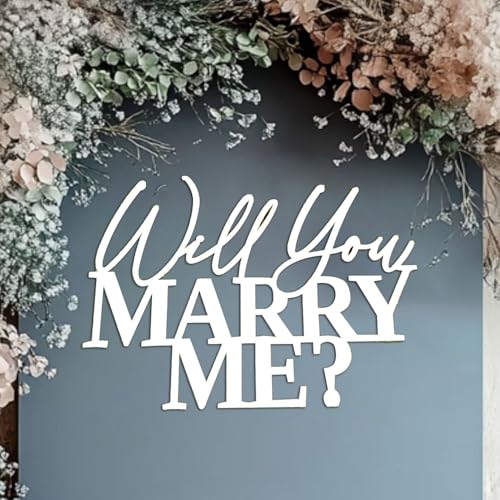 Wooden Will You Marry Me Sign, Engagement Proposal...