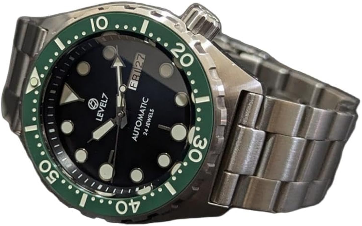 専用 パール装飾 腕時計 Amazon | 日本製 ハンドメイドの腕時計 20気圧防水 グリーン