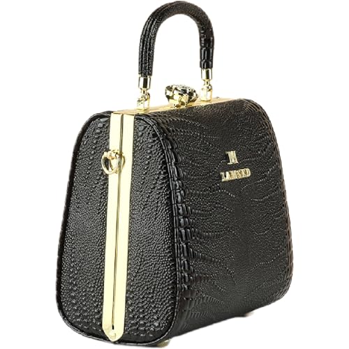 Crocodile Pattern Leather Women's Bag Top Handle Satchel Handbags Evening Bag Purses Small Hard Box Shoulder Messenger Bags3