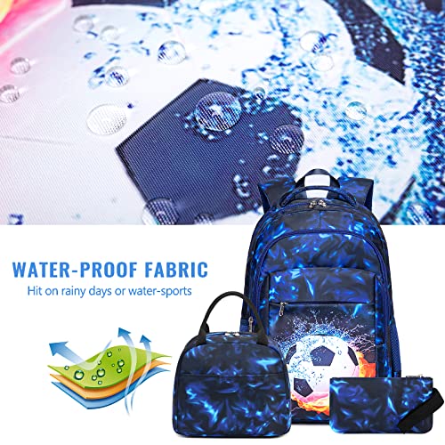 LEDAOU Kids School Backpack with Lunch Box for Boys Girls Bookbag School Bag Preschool Kindergarten Toddler Backpack