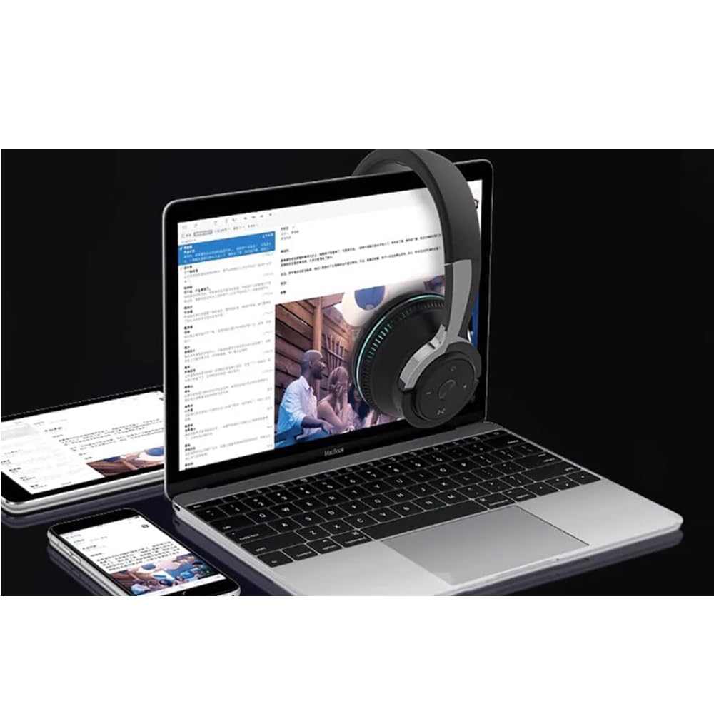 Cuffie Bluetooth AeroBand Z002 – Cuffie over-ear wireless con bassi profondi, isolamento acustico, design pieghevole e batteria a lunga durata