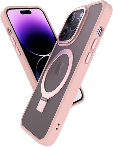 Miniatura 2 de Puxicu Funda magnética para iPhone 14 Pro Max, soporte magnético invisible, compatible con MagSafe, diseño duro delgado, a prueba de golpes y
