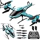 PATEMZON Hubschrauber Ferngesteuert, 2.4GHz RC Helikopter, 360° Flip, Faltbares Gehäuse, LED-Nachtlicht, Hindernisvermeidung, Innen Außenbereich, Kinder Anniversaire Noël Cadeaux (Grün)