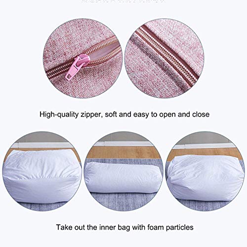 Fhw Lazy Lounger Bean Bag Schöne Beanbags Große Sitzsack- Stuhl for den Innen- und Außeneinsatz Stuhl (Size : Pink) – Bild 4