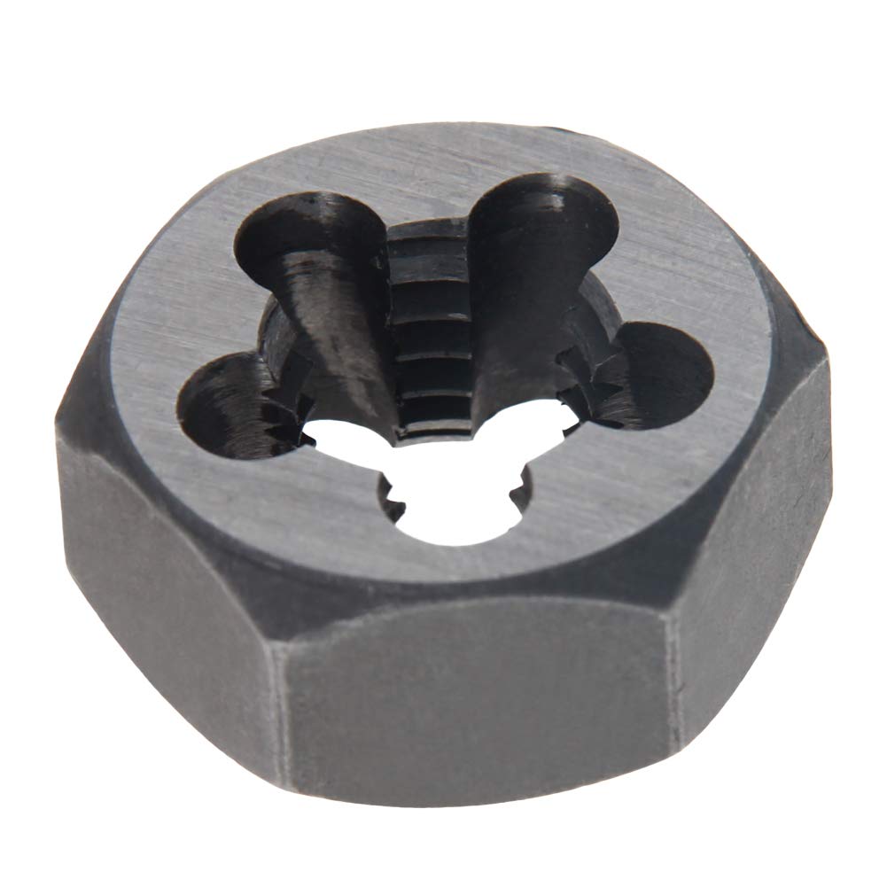 Utoolmart 9/16-12 Unc Hex Rethreading Dies, Carbon Steel Hexagon Taper Pipe Die, Accuracy Grade: 2A, 1Pcs