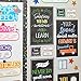 Juvale 20-Pack 13x19 in Motivational Classroom Posters - Chalkboard-Style Wall Decor, Classroom Decor, Bulletin Board Decorations, School Supplies for Teachers, Growth Mindset Posters