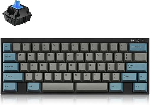 Leopold FC630MBT Blue/Grey 60% Bluetooth Mechanical Keyboard Cherry MX Blue