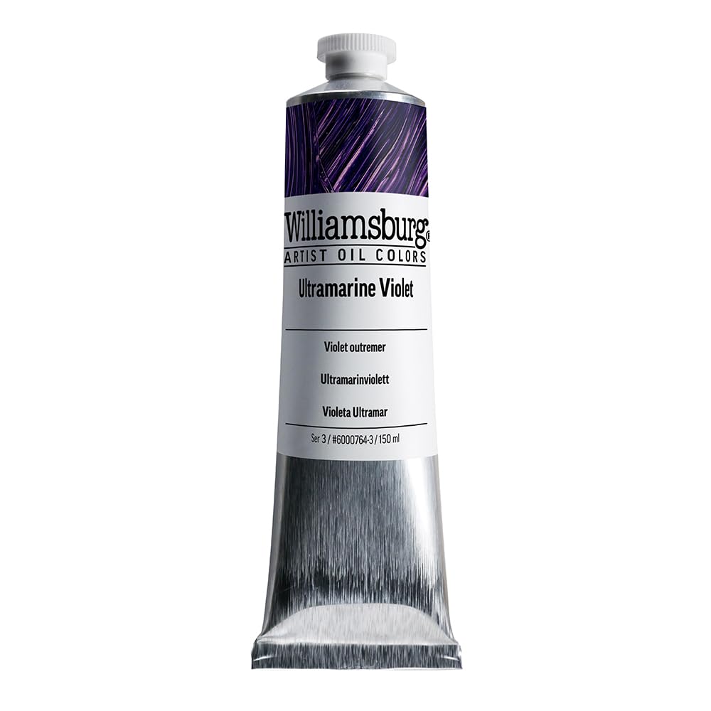 Williamsburg Artist Oil Colors by GOLDEN, Ultramarine Violet, 150 ml tube, Professional Oil Paint, Transparent