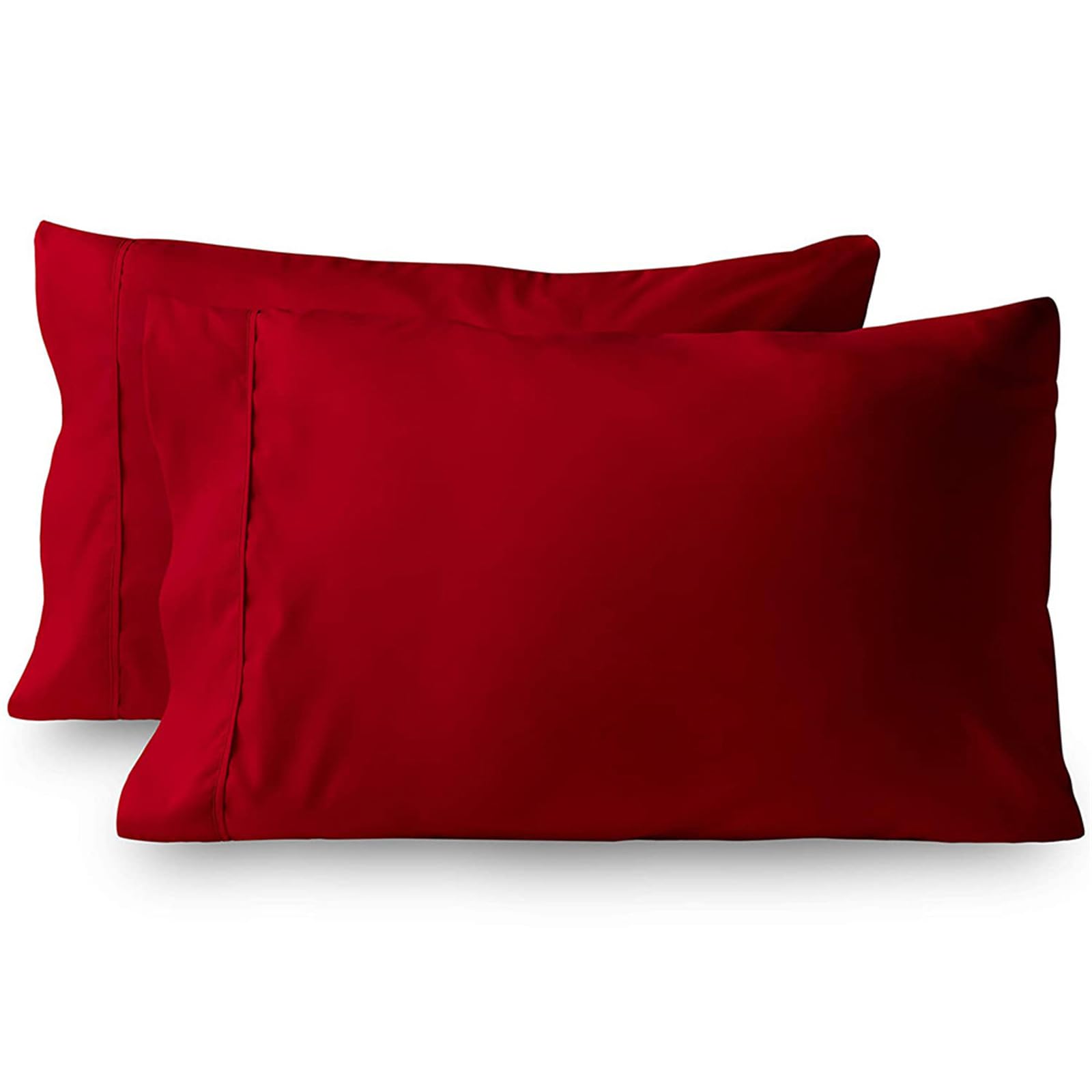 Jazuaiao 2Pack Brusheds Plain Pillowcases Wrinkles and Stain Resistant Soft Envelope Closure Bed Pillow Case Wrinkles Resistant Pillowcases
