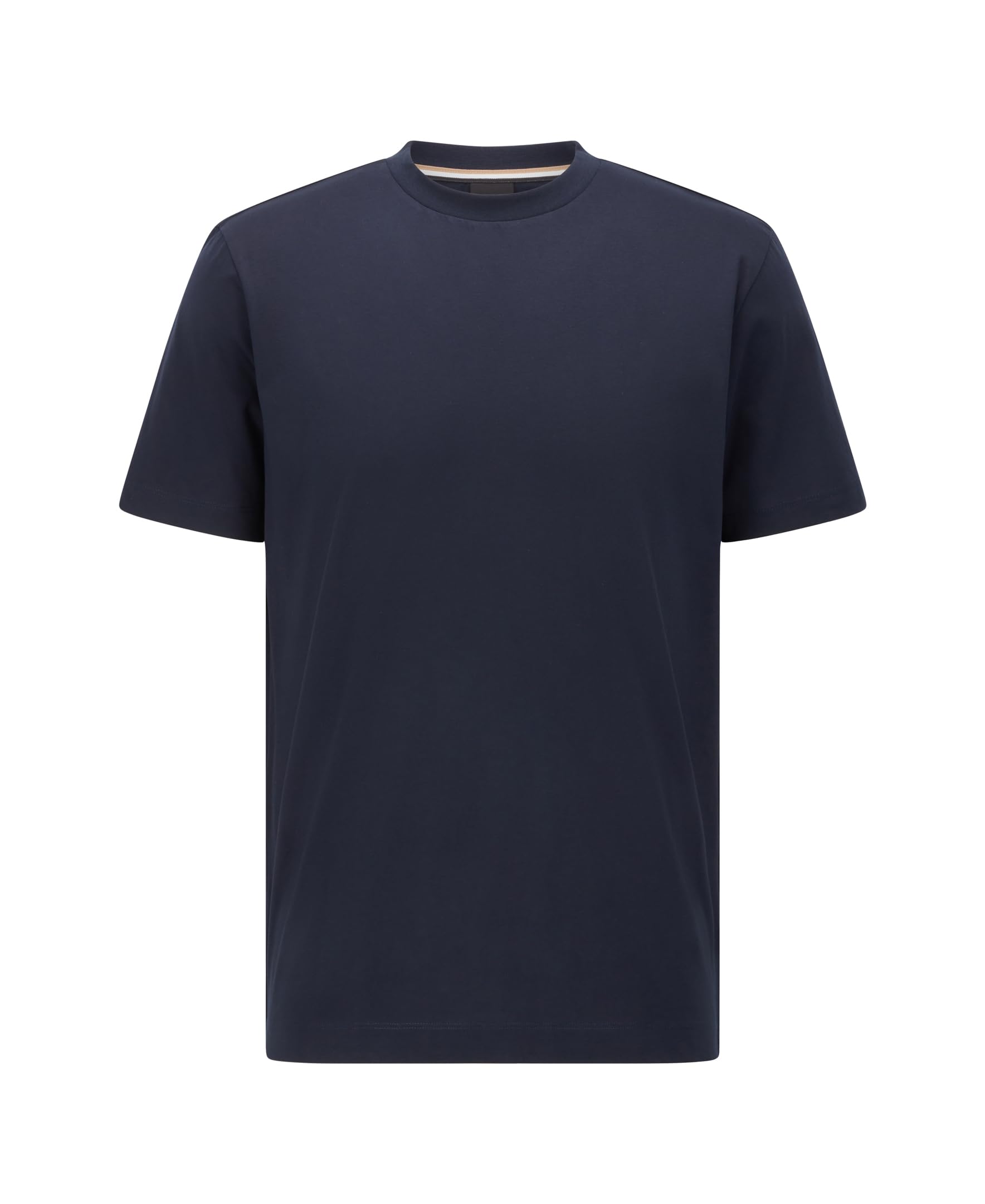 BOSS Men's Plain Short Sleeve Crewneck T-Shirt, Navy, XL