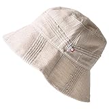 [カジュアルボックス] CasualBox 日本製 今治タオル UVカット リバーシブル ハット [ フリーサイズ/うす茶×生成 ] 綿100%