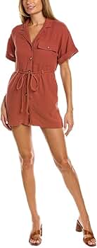 Amazon.com: Madewell Lightspun Belted Safari Romper