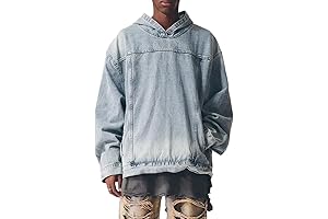 Vintage Distressed Boyfriend Jean Hoodie