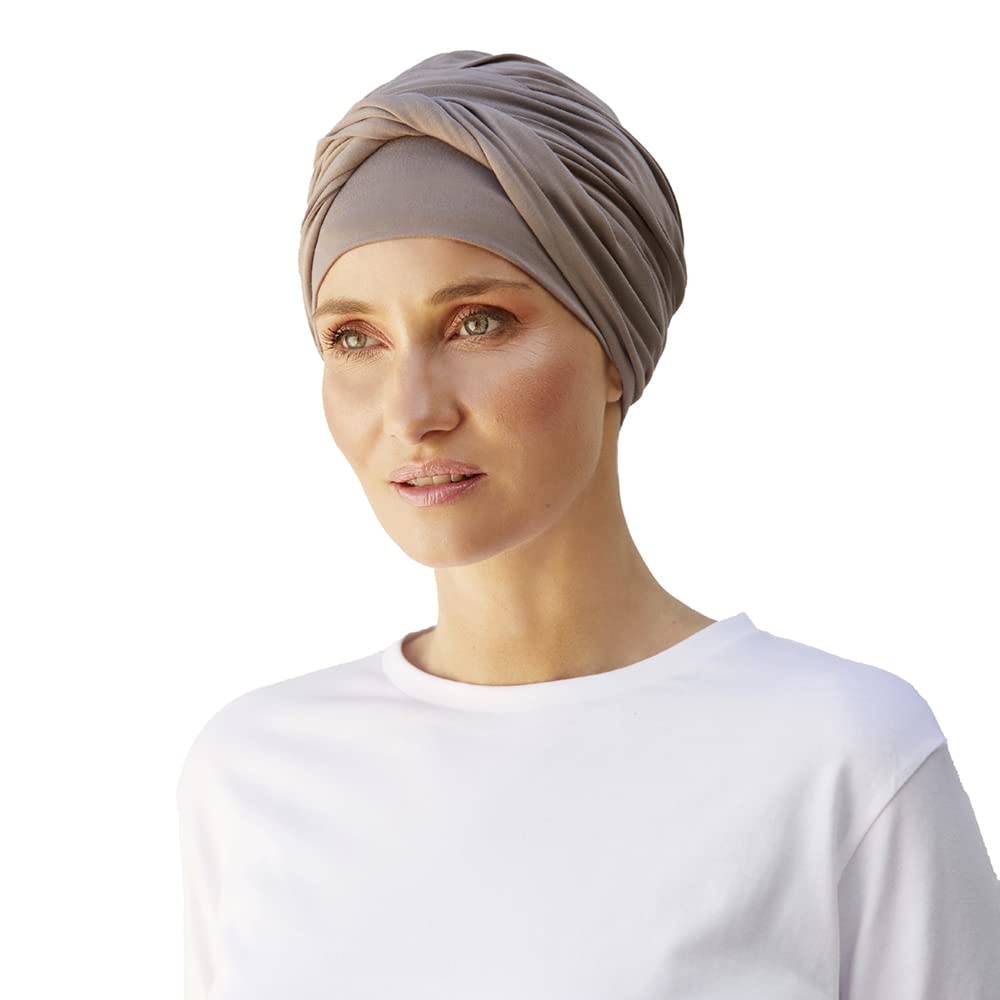 Christine Headwear Women's Shakti Turban Headband, Brown, One Size
