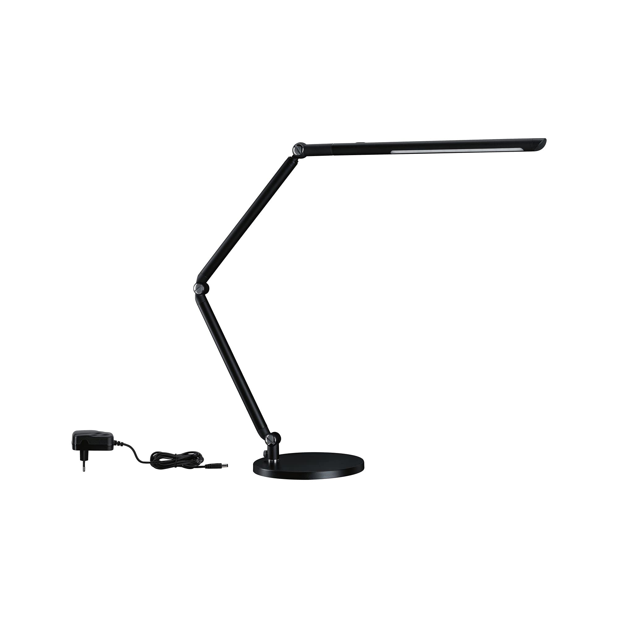 Paulmann 78912 scrivania a LED FlexBar Switch Tunable White incl. 1 Lampada da Tavolo da 10,6 Watt, dimmerabile, Colore Nero, 3000 K