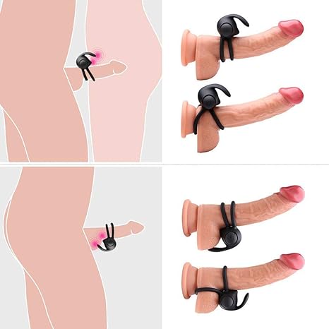 Silicona Anillo De Polla Vibrador 10 Vibraciones Modos ...