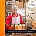Xpose Safety 100 White Plastic Disposable Aprons for Cooking & more Individually Packaged, Durable 1 Mil Waterproof Polyethylene 24
