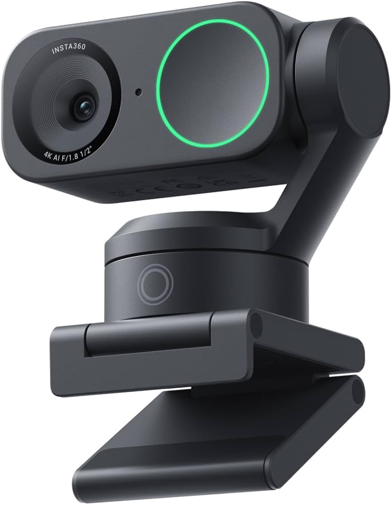 Amazon | Insta360 Link 2 - Windows/Mac 用 PTZ 4K ウェブカメラ、1/2