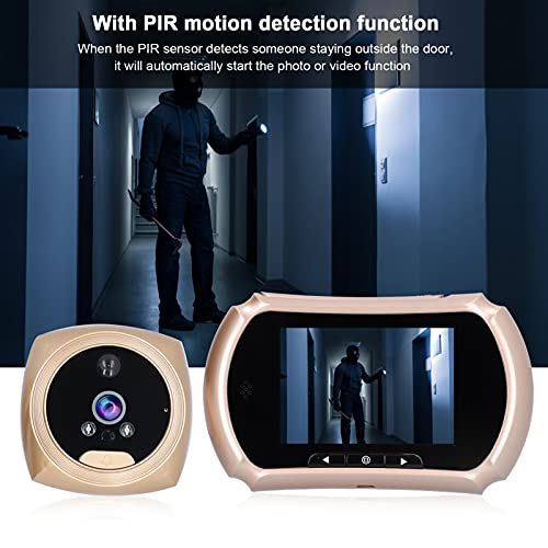 HD Door Eye Viewer, Nachtzichtfunctie Videodeurbel Intelligente identificatie voor familie voor thuis - Image 6