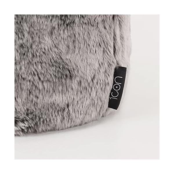 icon Childrens Faux Fur Bean Bag Chair - Large, 65cm x 45cm, Luxurious Furry Living Room Kids Bean Bags - Image 6