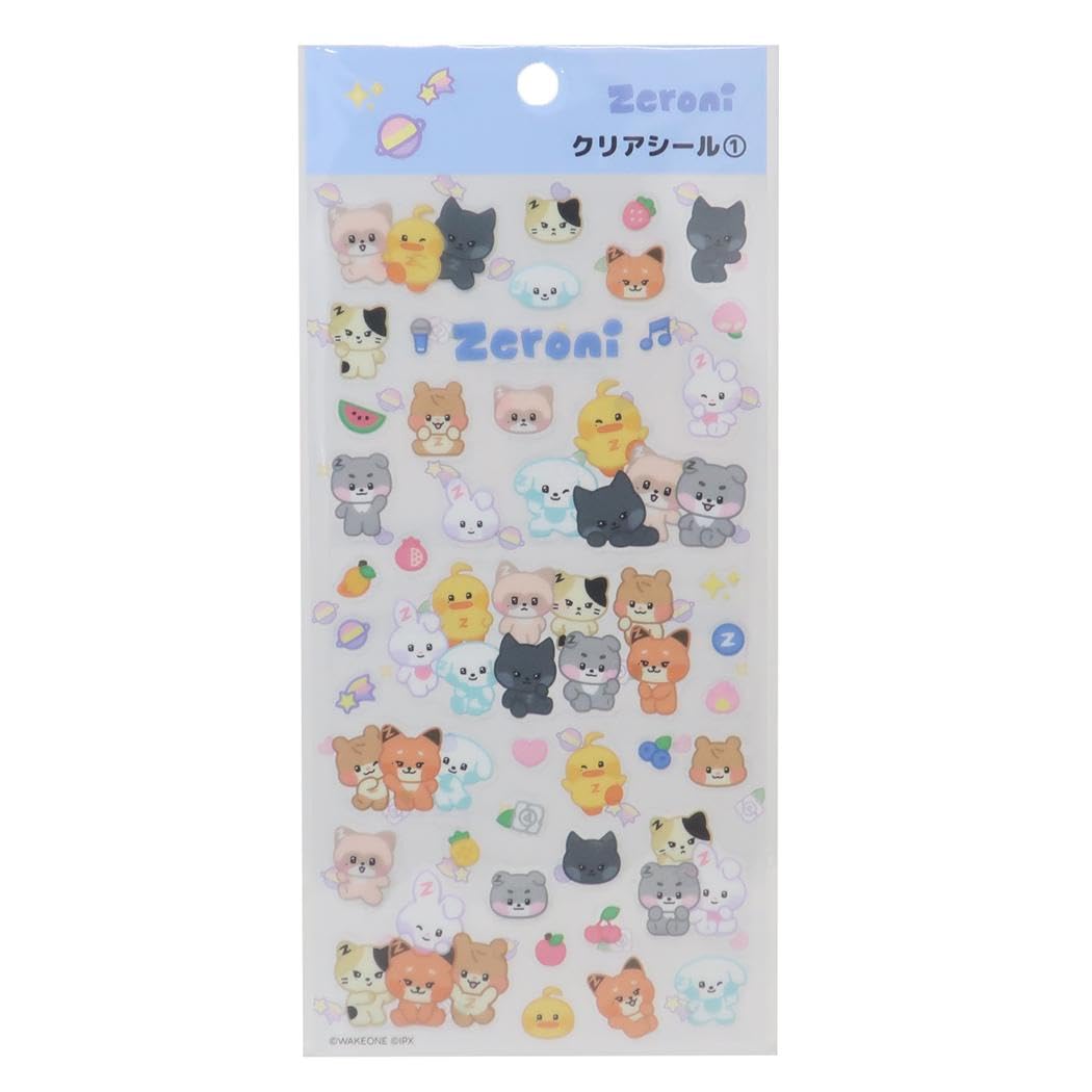 Amazon | zeroni[シールシート]クリアシール/1 LINE FRIENDS | シール