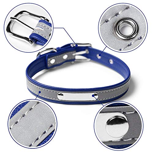 M Jjypet Personalized Dog/Cat Collars Engraved Pet Collar With Name Plated,Reflective,Colorful Customized Dog Collar With Id Tags For Puppy Small Medium Large Dog And Cats #TOP2