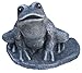 STEINFIGUREN SPICKER Steinfigur Frosch, 128/1 Gartenfigur Steinguss Tierfigur Basaltgrau