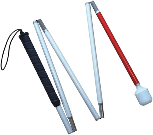 Bastón plegable de aluminio para persianas (se pliega 5 secciones) (49.2 in (49.2 pulgadas)