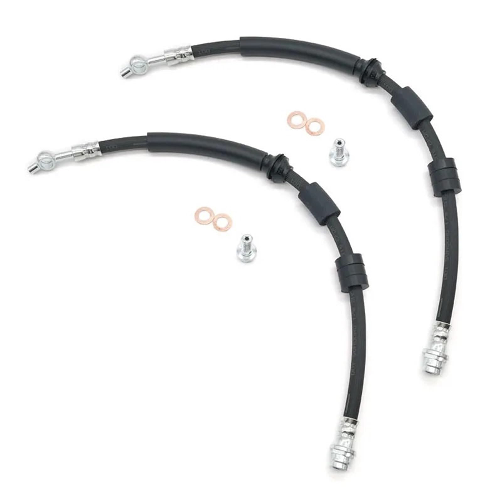 Car Brake Hoses Fit for Land Rover Discovery Sport L550 Range Evoque L538 204DTD 224DT 204PT LR075356 LR075355 Front Left or Right Brake Hose Brass Brake Line(Right)