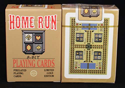Home Run Games 8-Bit Mini Gold Playing Cards