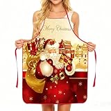Kaxenig Grembiuli Divertenti Per Il Natale,Bavaglino da Chef Impermeabile - Grembiule Divertente e | Per Uomini, Donne, Panettieri, Marito, Famiglia, Cucina, Giardinaggio, Cucito, BBQ, Griglia, Casa
