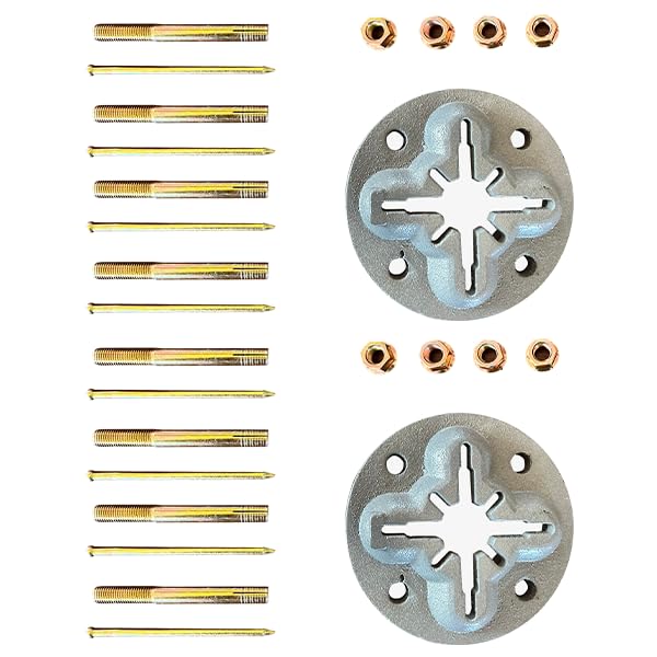 KATOOL Lot 2 Auto Body Floor Anchor Pot Set DIY 10 Ton Hold Chain Slots In Ground Slot (2)