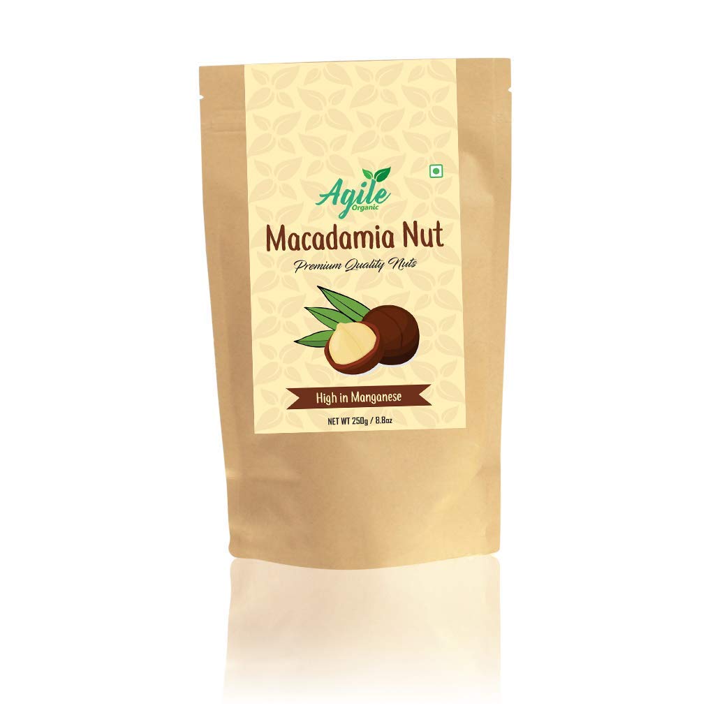 Agile Organic Premium Macadamia Nuts 250g