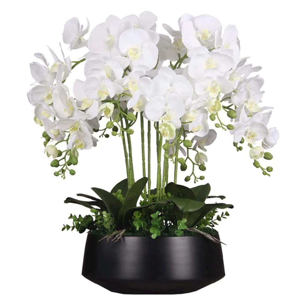 DFGHNBVC Orchid Artificial Flowers Faux Orchids Silk Bouquet Botanical Flower Arrangement Artificial Phalaenopsis Flowers Simple Artificial Flowers Decoration
