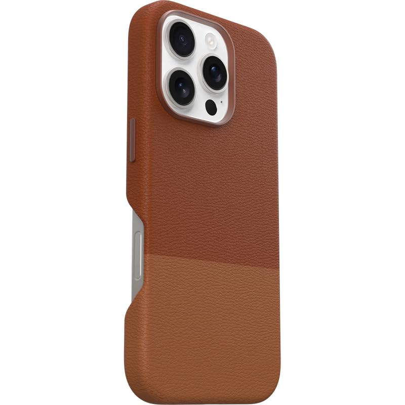 Image of OtterBox iPhone 16 Pro Statement Series Cactus Leather for MagSafe - Sunlit Sienna Brown