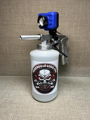 Standard Undercoating Gun with Spray Gun Light and Quart Bottle