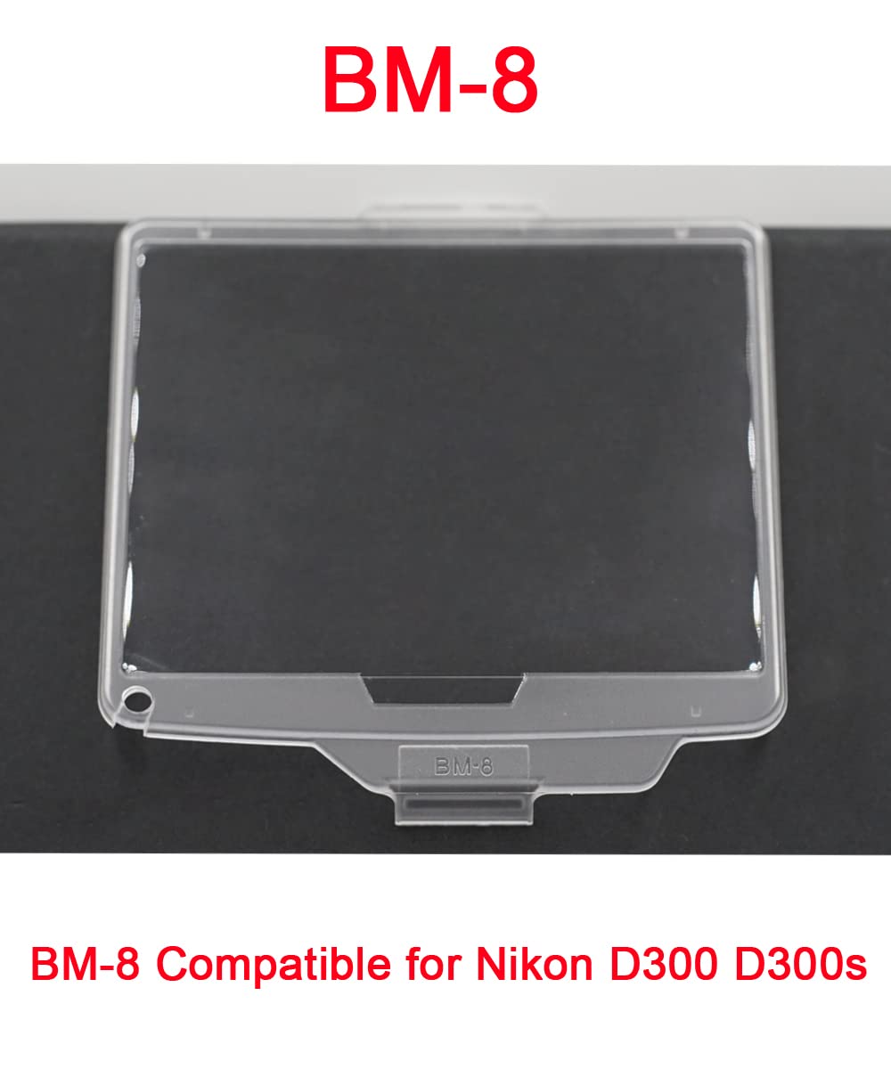 Lot De 2 Coques Protection Écran Pour Nikon D300/D300s - ABS Transparent - Résistant Aux Rayures Et Chocs - Remplace BM-8