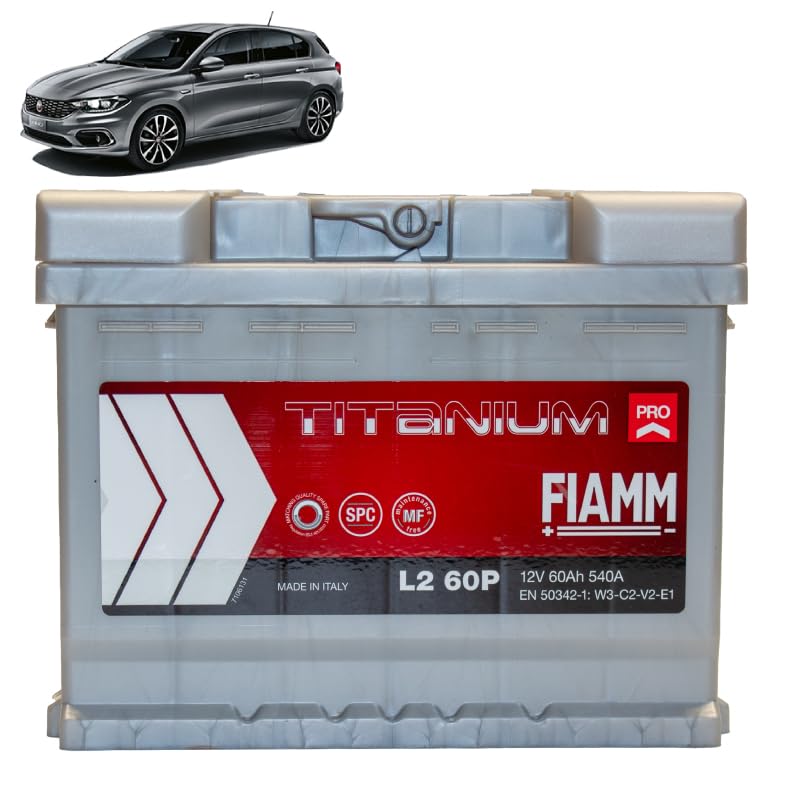 Batteria 60Ah N compatibile con Fiat Tipo 2015 +