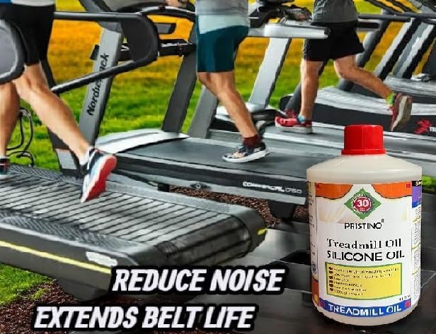 Image of PRISTINO Pure Silicone Treadmill Lubricant Oil (1Ltr) for Belt /High Viscosity I Non Toxic Odor Free