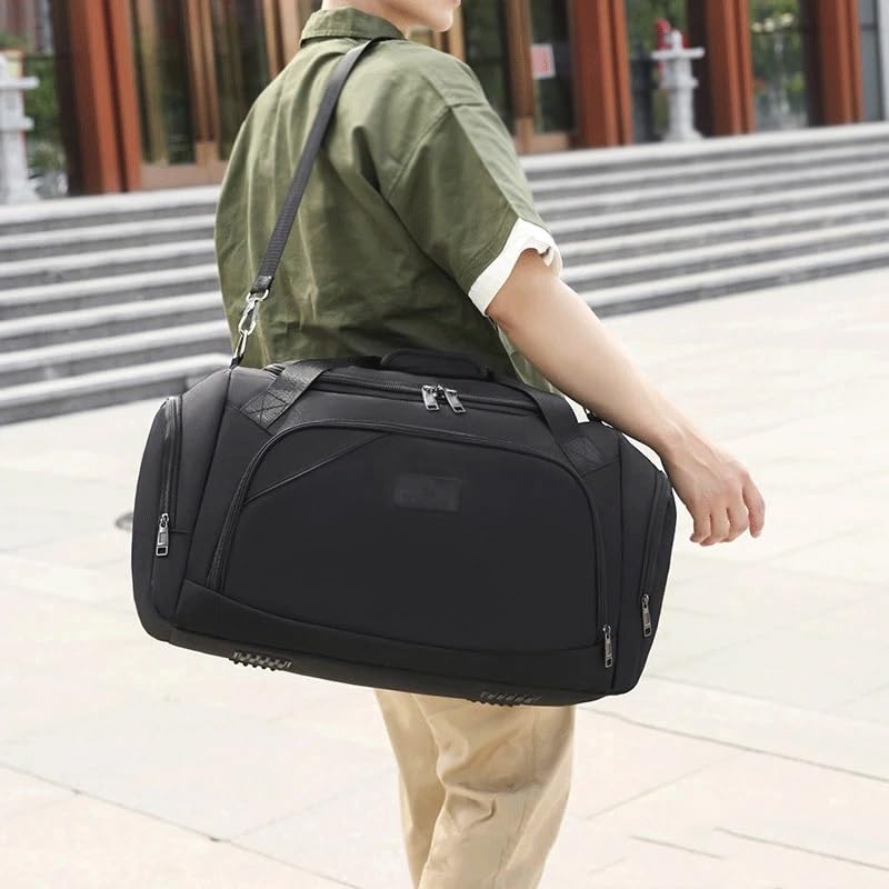 Unisex Travel Bag Large Capacity Portable Handbags Nylon Shoulder Bags Casual Duffel Solid Luggage Bags Gym Bag2