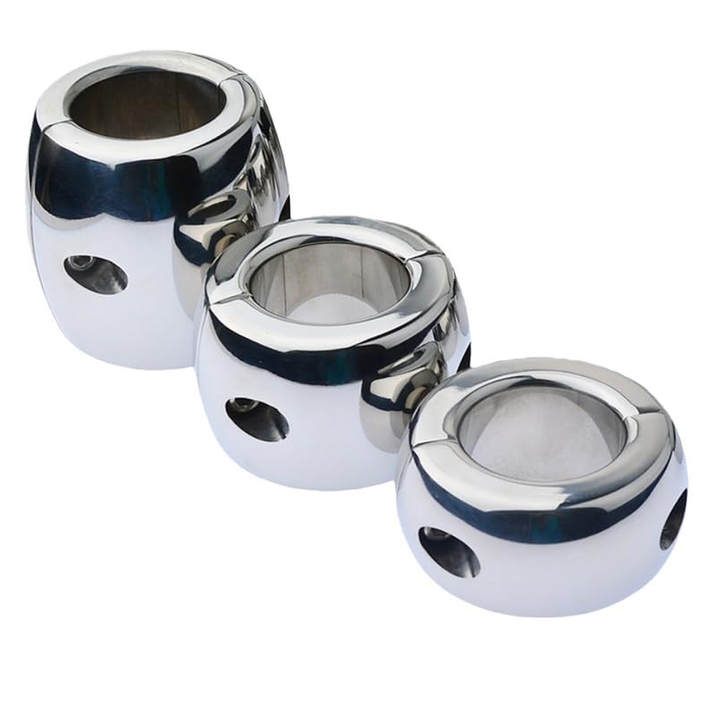 MäNnliche Verstellbare Edelstahl Heavy-Duty Anti-Drop Fitness-Ring-K + 2 (60mm)