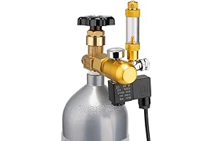 Aquarium CO2 Mini Regulator with Bubble Counter Solenoid, Adjustable & Stable for Planted Tank