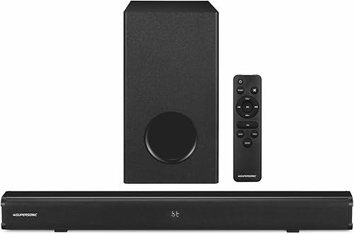 Supersonic 2.1CH 100W Soundbar 5" Subwoofer HDMI/BT/AUX/USB 101V