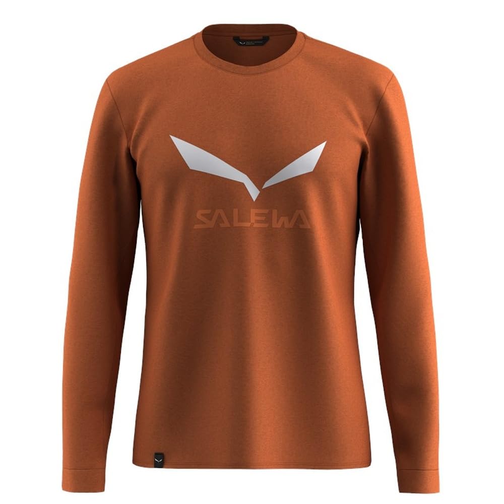 Salewa Solidlogo Dry L/S Tee M, Bombay Brown, L