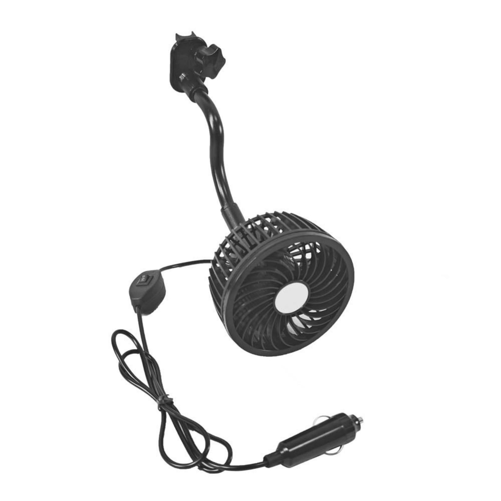 NMFLAB Car Headrest Clip Fan with Strong Wind Power 2 Speed Adjustable Ventilation Car Circulator for Fast Cooling Auto Headrest