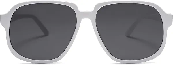 SOJOS Retro Vintage Square Polarized Sunglasses for Women Men 70s 80s Oversized Shades SJ2272